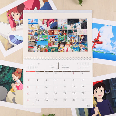 Studio Ghibli 2027 Art Frame Calendar - official view 1