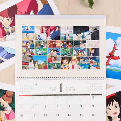 Studio Ghibli 2027 Art Frame Calendar - official view 2