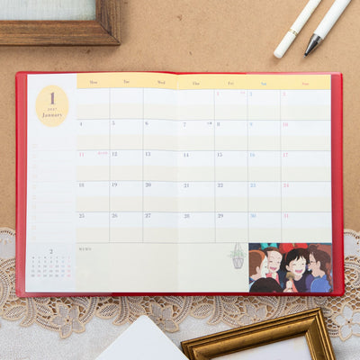 Studio Ghibli 2027 B6 Planners (3 Types) - Kiki's Delivery Service - official view 3