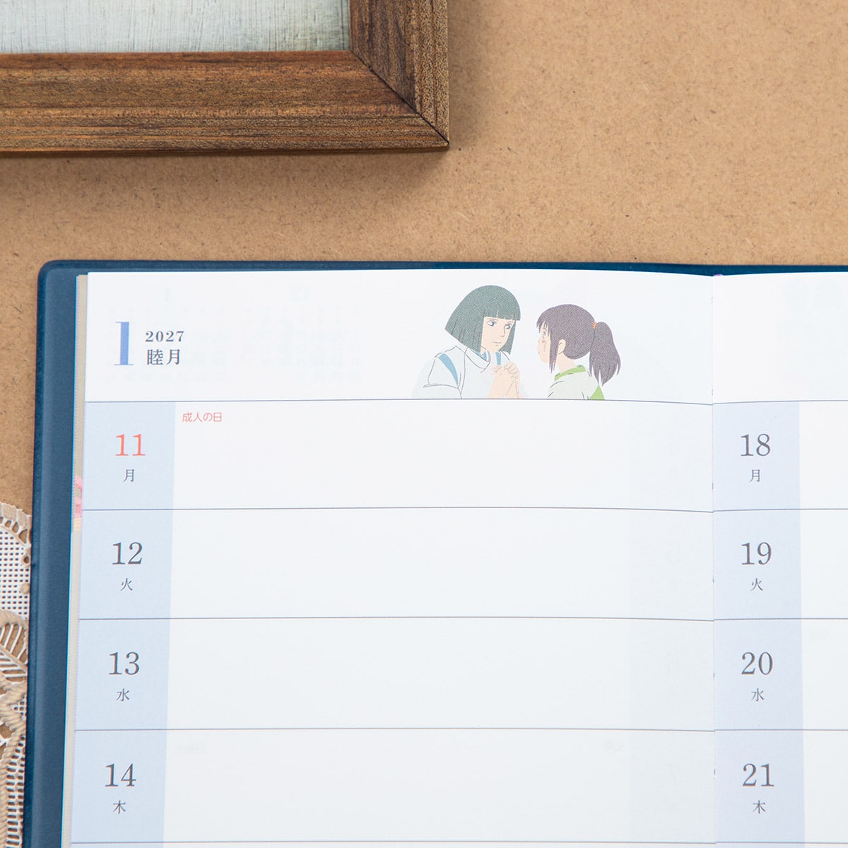 Studio Ghibli 2027 B6 Planners (3 Types) - Spirited Away - official view 25