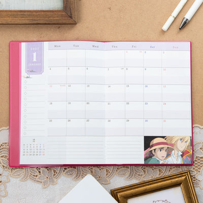 Studio Ghibli 2027 B6 Planners (3 Types) - Howl's Moving Castle - official view 33