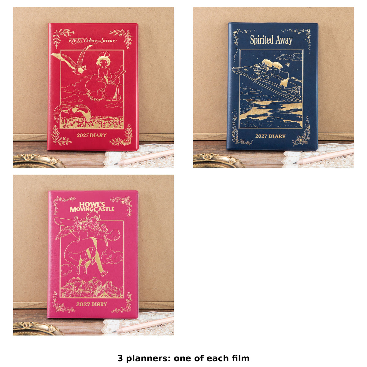Studio Ghibli 2027 B6 Planners (3 Types) - Complete Set