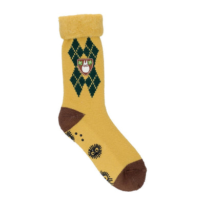 Studio Ghibli Argyle Brushed-Lining Socks 23-25 cm (2 Types) - White Totoro Orange - official view 4