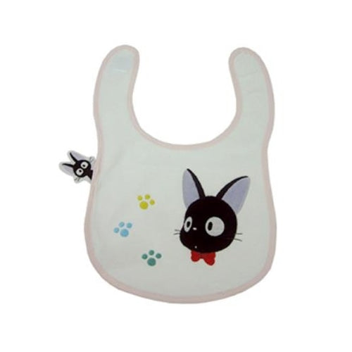 Studio Ghibli Baby Bibs - Totoro, Catbus and Jiji (6 Types) - Jiji and Footprints - official view 3