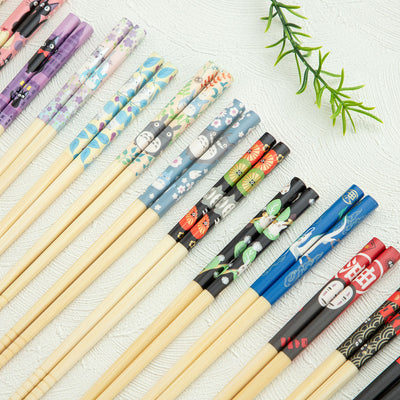 Studio Ghibli Bamboo Chopsticks 21 cm (5 Types) - Totoro Flower Dance - official view 5