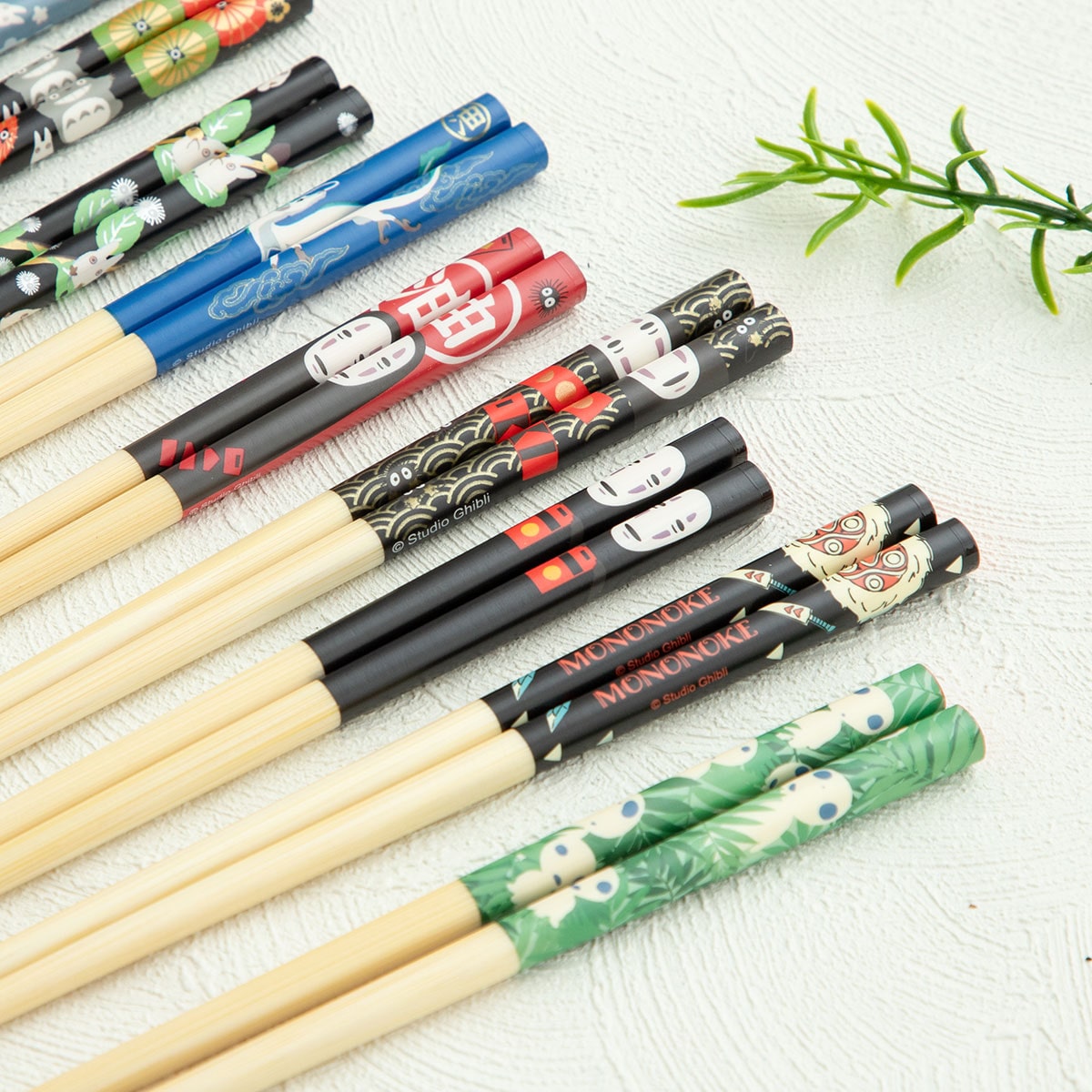 Studio Ghibli Bamboo Chopsticks 21 cm (5 Types) - Totoro Flower Dance - official view 6