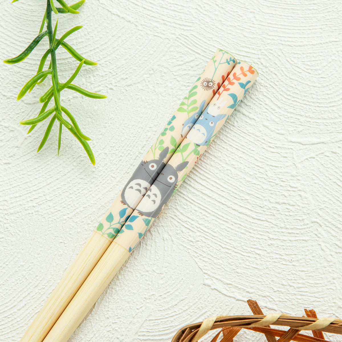 Studio Ghibli Bamboo Chopsticks 21 cm (5 Types) - Totoro White - official view 10