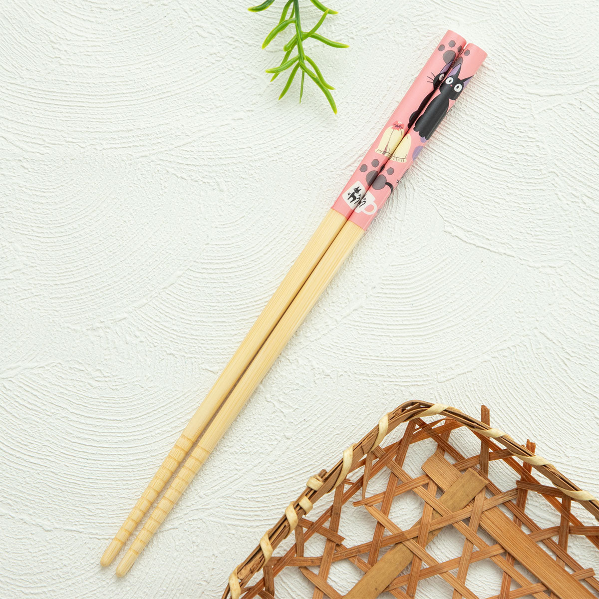Studio Ghibli Bamboo Chopsticks 21 cm (5 Types) - Jiji Pink - official view 12