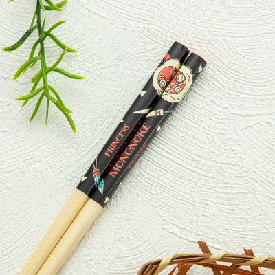 Studio Ghibli Bamboo Chopsticks 21 cm (5 Types) - Princess Mononoke Mask - official view 16