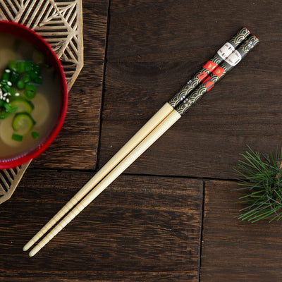 Studio Ghibli Bamboo Chopsticks 21 cm (5 Types) - Spirited Away Japanese Pattern - official view 20