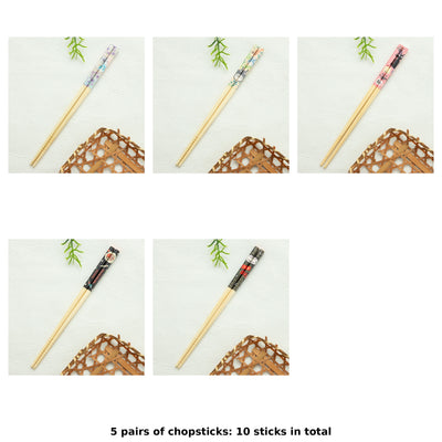 Studio Ghibli Bamboo Chopsticks 21 cm (5 Types) - Complete Set