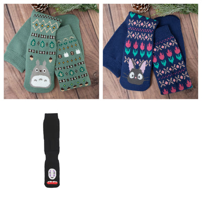 Studio Ghibli - Blanket Socks 22-26 cm (3 Types) - Complete Set with all listed models