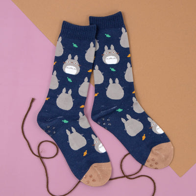 Studio Ghibli - Calf-Length Room Socks 23-25 cm (2 Types) - Totoro - official view 1