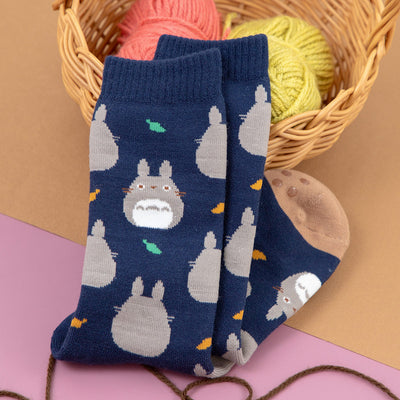 Studio Ghibli - Calf-Length Room Socks 23-25 cm (2 Types) - Totoro - official view 2