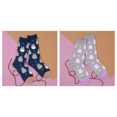 Studio Ghibli - Calf-Length Room Socks 23-25 cm (2 Types) - Complete Set with all listed models