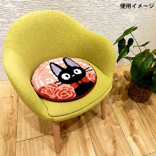 Studio Ghibli Catbus and Jiji Round Chair Pads (2 Types) - Jiji Clock Tower - official view 11
