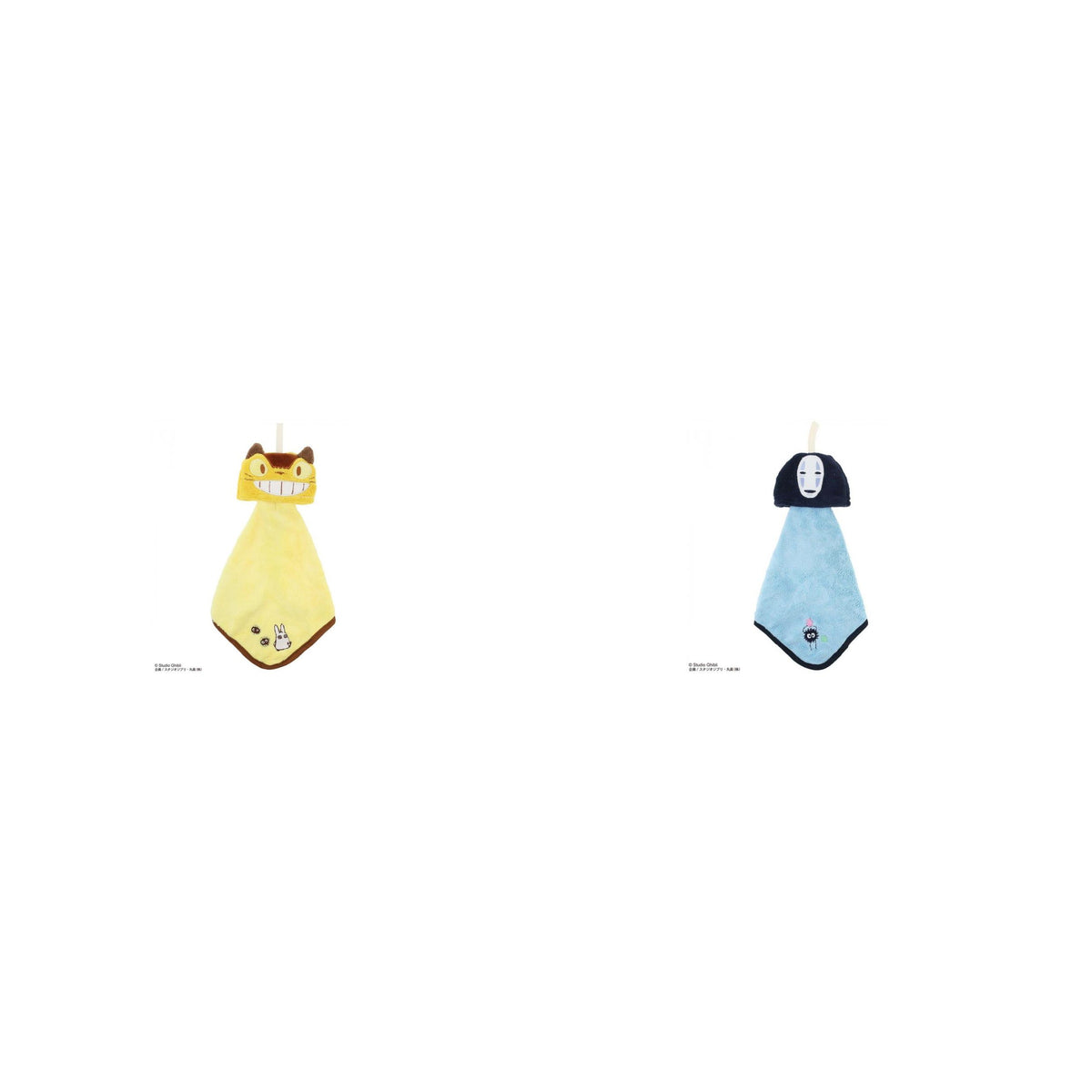Studio Ghibli - Character Face Microfibre Loop Towels (2 Types) - Complete Set with all listed models