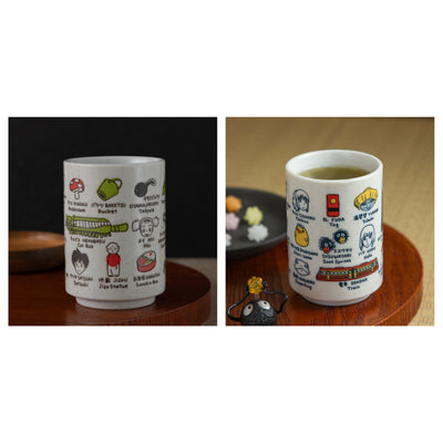 Studio Ghibli - Character Lineup Yunomi Teacups (2 Types) - Complete Set with all listed models