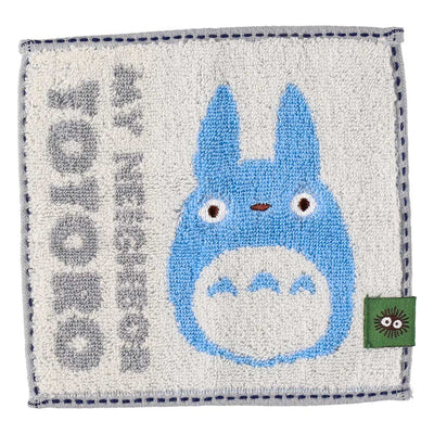 Studio Ghibli 15 cm character mini towel - blue totoro - official view 2