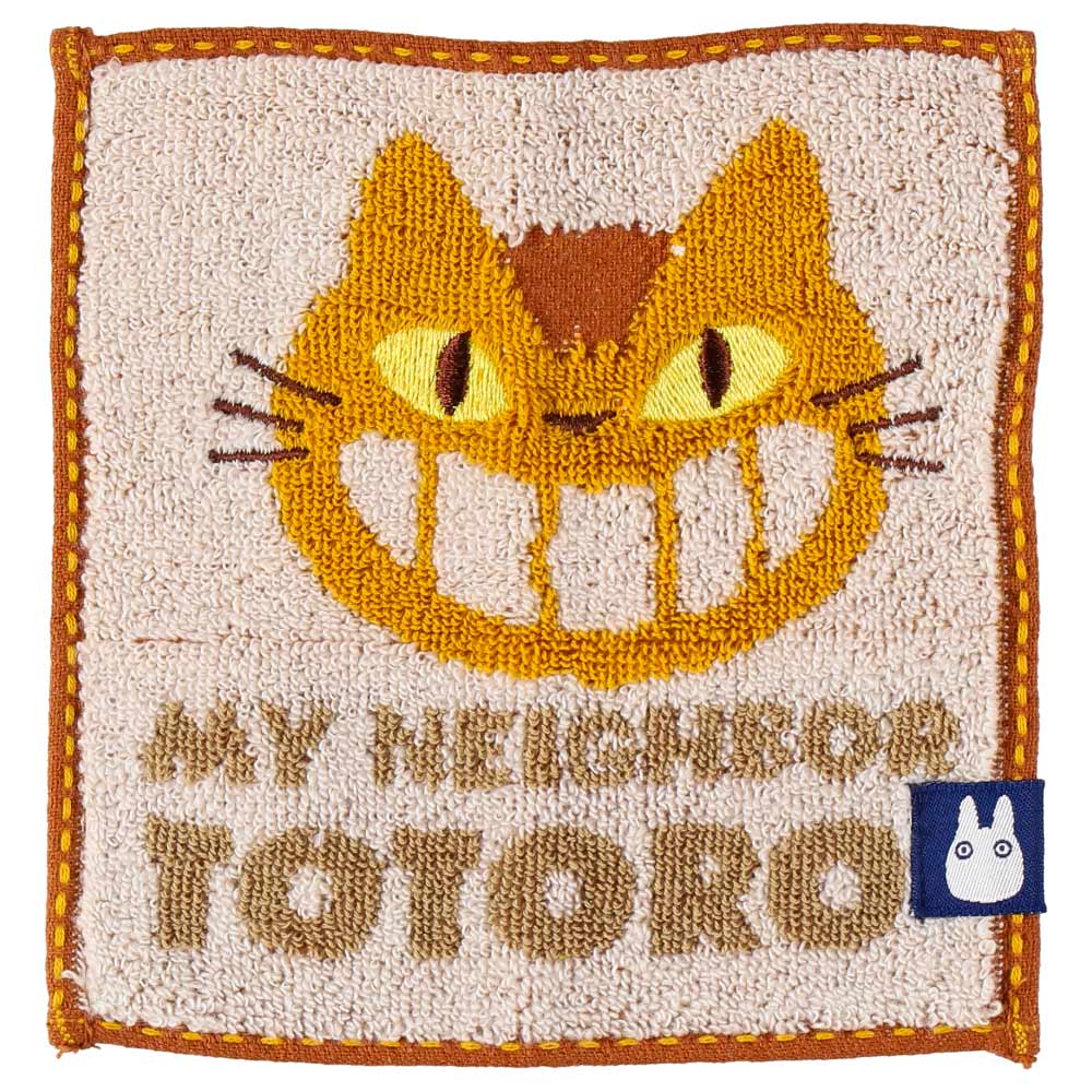 Studio Ghibli 15 cm character mini towel - catbus - official view 2