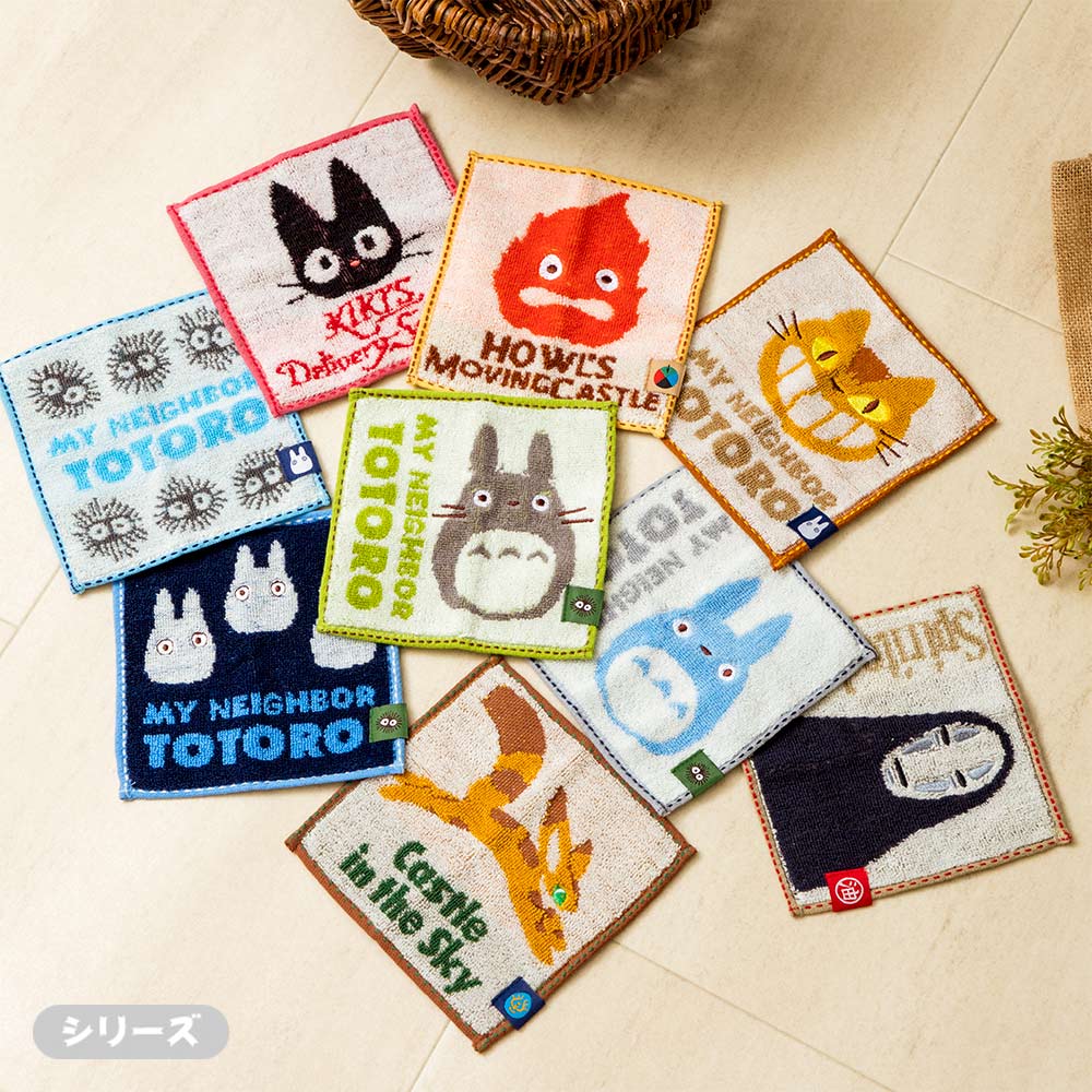 Studio Ghibli character mini towels - complete set of nine designs