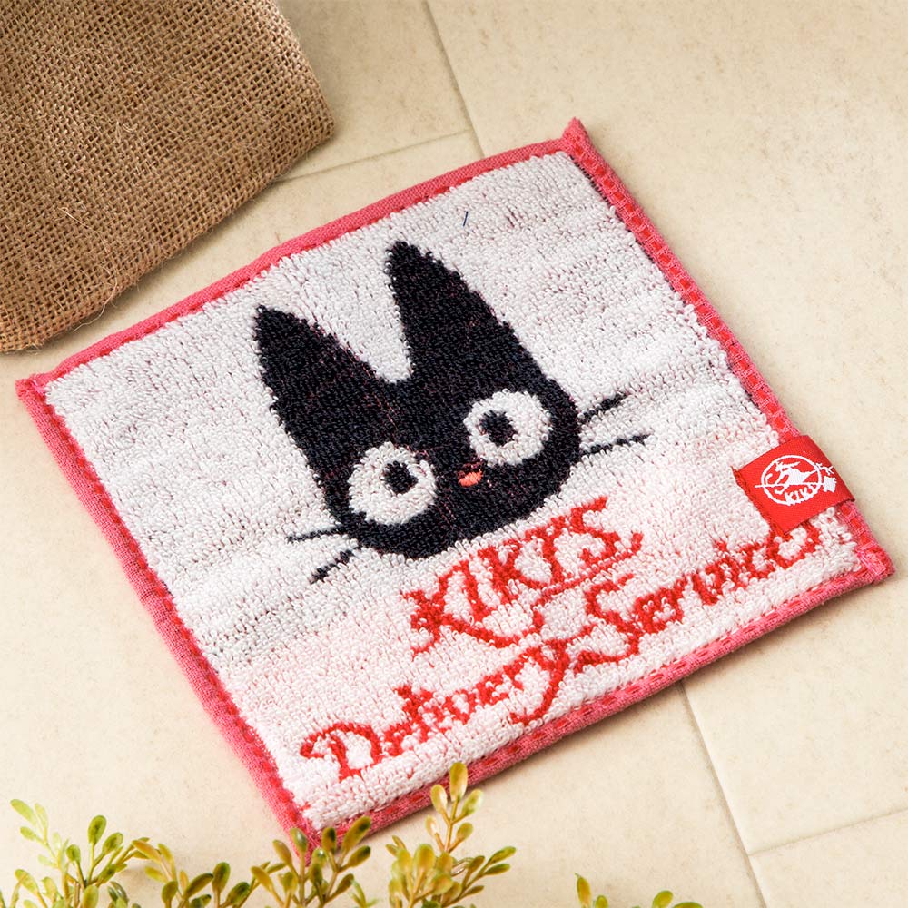 Studio Ghibli 15 cm character mini towel - jiji - official view 1