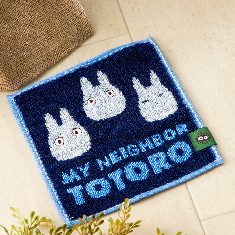 Studio Ghibli 15 cm character mini towel - white totoro - official view 1
