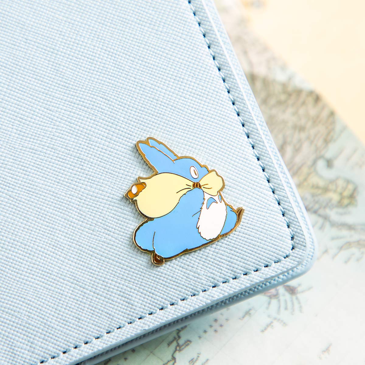 Studio Ghibli Character Passport Cases (2 Types) - Blue Totoro - official view 10