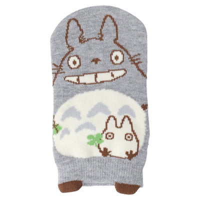 Studio Ghibli Character Puppet Sneaker Socks 13-19 cm (6 Types) - Totoro Grey - official view 1