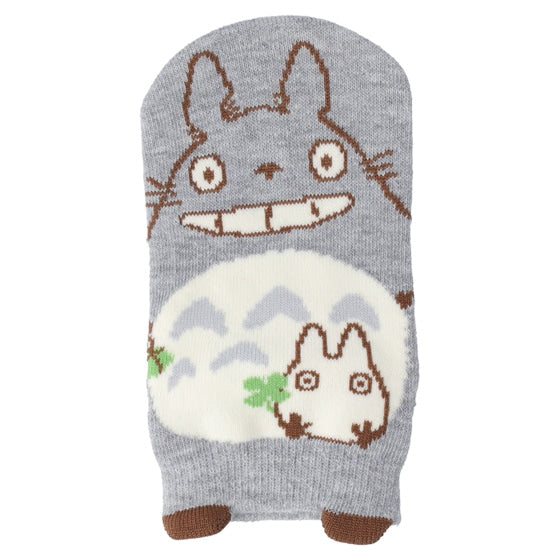 Studio Ghibli Character Puppet Sneaker Socks 13-19 cm (6 Types) - Totoro Grey - official view 1