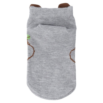 Studio Ghibli Character Puppet Sneaker Socks 13-19 cm (6 Types) - Totoro Grey - official view 2