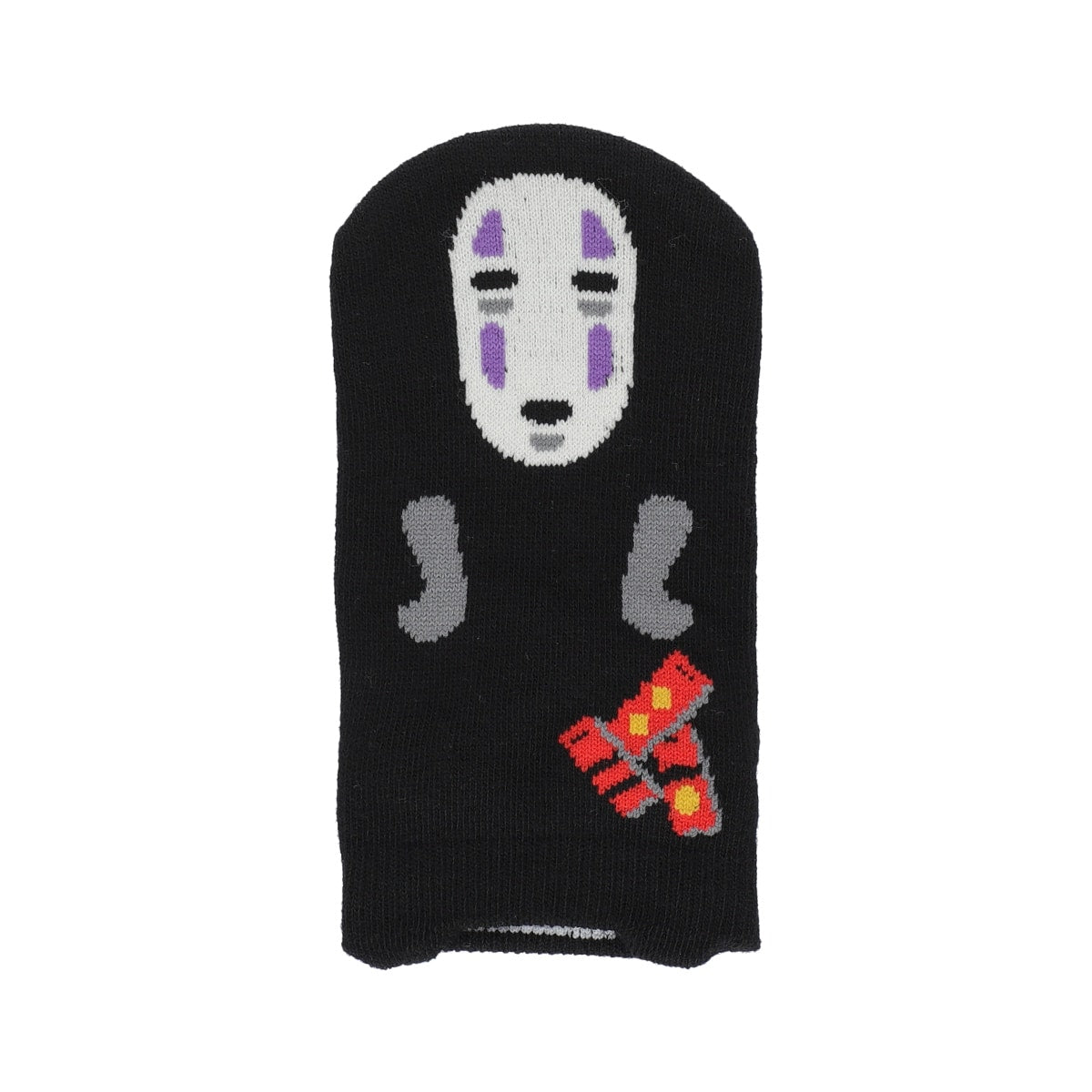 Studio Ghibli Character Puppet Sneaker Socks 13-19 cm (6 Types) - No-Face Black - official view 11