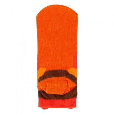 Studio Ghibli Character Puppet Sneaker Socks 23-25 cm (5 Types) - Calcifer Orange - official view 13