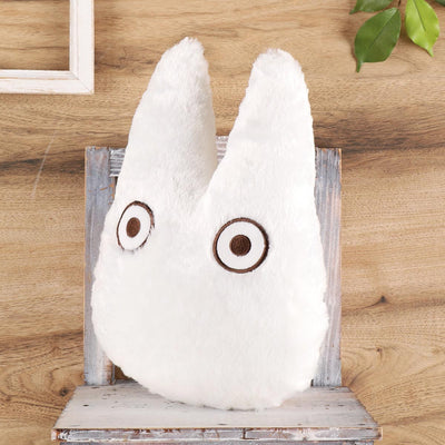 Studio Ghibli Character-Shaped Memory-Foam Cushions (3 Types) - White Totoro - official view 2