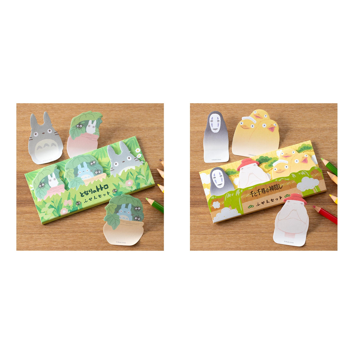 Studio Ghibli - Character Sticky Note Packs (2 Types) - Complete Set, one of each listed model