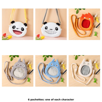 Studio Ghibli Character Window Pochettes (6 Types) - Complete Set