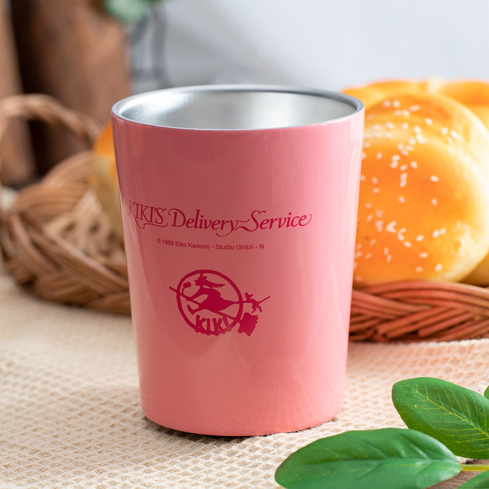Studio Ghibli Coffee Cup Holders 240 ml (2 Types) - Pink Kiki - official view 2
