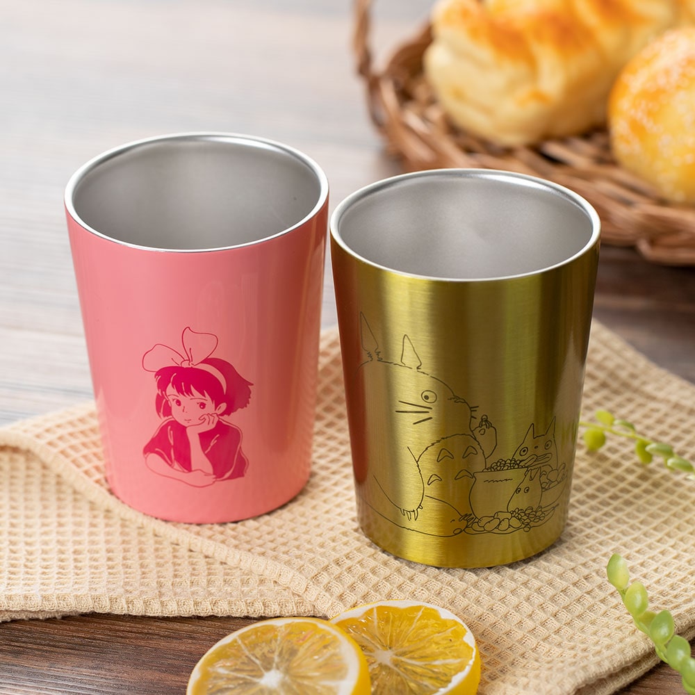 Studio Ghibli Coffee Cup Holders 240 ml (2 Types) - Pink Kiki - official view 6
