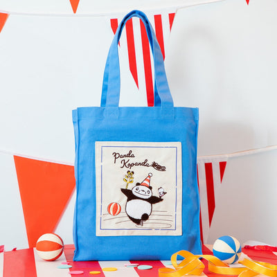 Studio Ghibli Colour Tote Bags (4 Types) - Blue Panda Rainy-Day Circus - official view 1