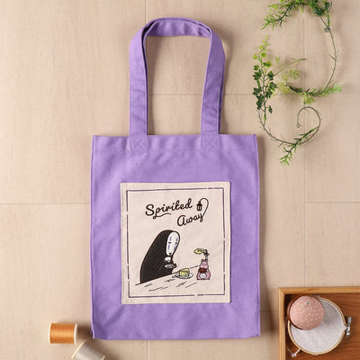 Studio Ghibli Colour Tote Bags (4 Types) - Purple Spirited Away Tea Time - official view 29