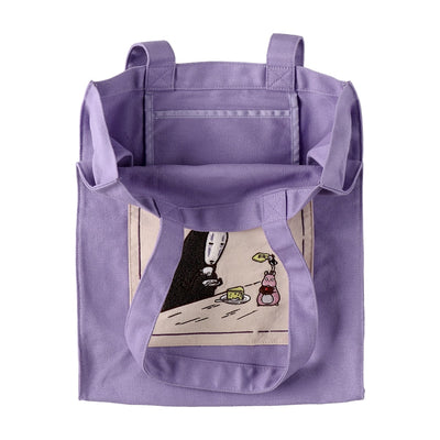 Studio Ghibli Colour Tote Bags (4 Types) - Purple Spirited Away Tea Time - official view 32