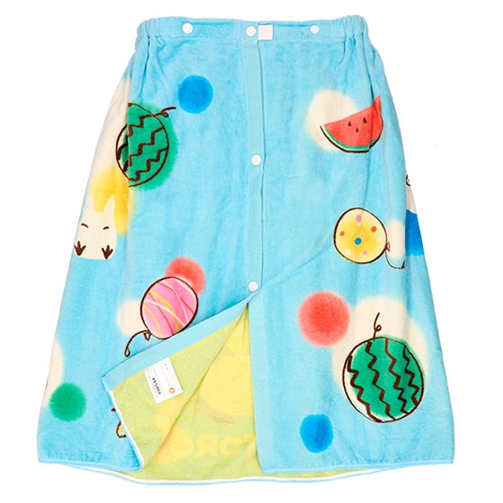 Studio Ghibli Cotton Snap Wrap Towels 60 cm (2 Types) - Totoro Summer Holiday - official view 2