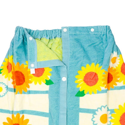 Studio Ghibli Cotton Snap Wrap Towels 80 cm (2 Types) - Totoro Sunflowers and Breeze - official view 8