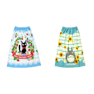 Studio Ghibli Cotton Snap Wrap Towels 80 cm (2 Types) - Complete Set - one of each model