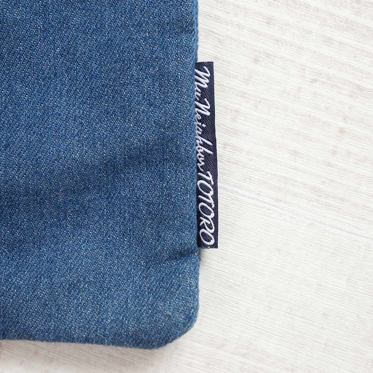 Studio Ghibli Denim Embroidery Tote Bags (4 Types) - Totoro Wreath Vertical Tote - official view 11
