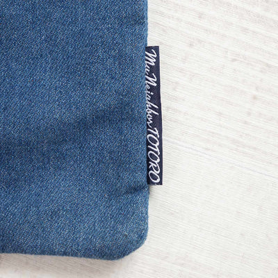 Studio Ghibli Denim Embroidery Tote Bags (4 Types) - Totoro Wreath Vertical Tote - official view 11