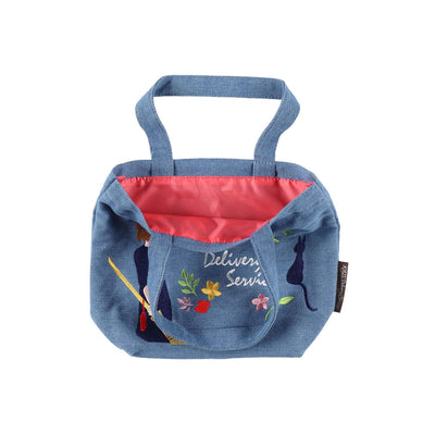 Studio Ghibli Denim Embroidery Tote Bags (4 Types) - Kiki Lunch Tote - official view 23