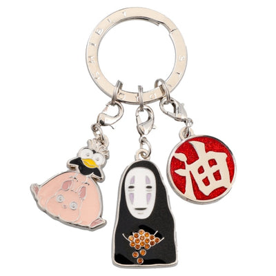 Studio Ghibli Detachable Three-Charm Keyrings (4 Types) - No-Face - official view 1