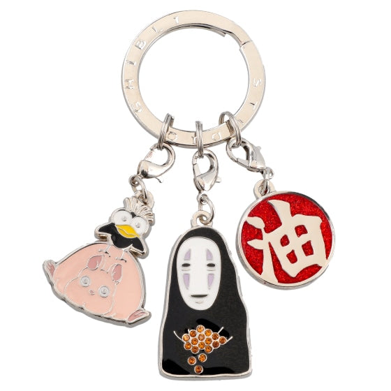 Studio Ghibli Detachable Three-Charm Keyrings (4 Types) - No-Face - official view 1