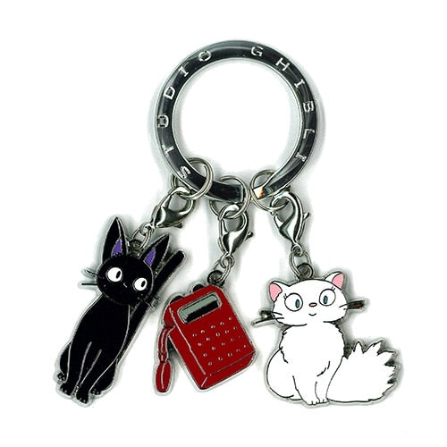 Studio Ghibli Detachable Three-Charm Keyrings (4 Types) - Jiji and Radio - official view 5
